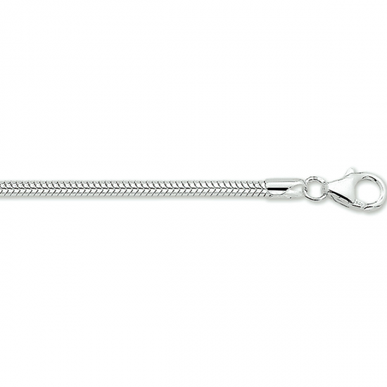 Slangencollier zilver - 18788