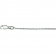 zilveren gourmet collier , 4 zijden geslepen 1,4mm  50cm - 19057
