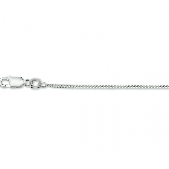 zilveren gourmet collier , 4 zijden geslepen 1,4mm  50cm - 19057