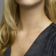 zilveren gourmet collier , 4 zijden geslepen 1,4mm  50cm - 19057