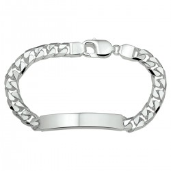 Zilveren naamplaat armband - 20757