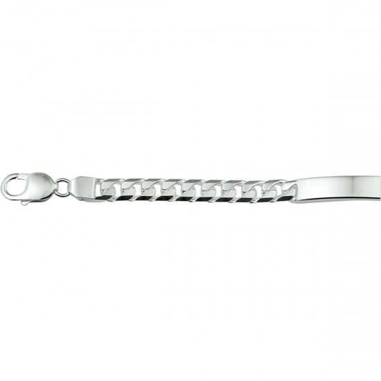 Zilveren naamplaat armband - 20757