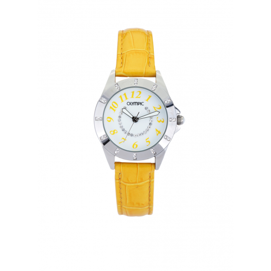 Olympic meisjes horloge gele band. - 21808