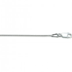 Zilveren slangcollier, 45 cm. - 22289