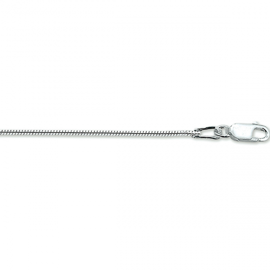 Zilveren slangcollier, 45 cm. - 22289
