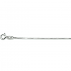 Zilveren gourmette collier, 4-zijdes geslepen 1,2 mm - 22353