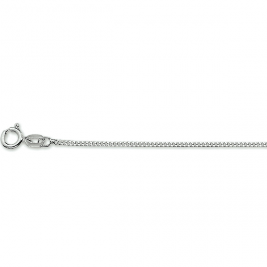 Zilveren gourmette collier, 4-zijdes geslepen 1,2 mm - 22353