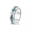 Ring/ Silver band/zirkonia - 22480