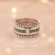 Ring/ Silver band/zirkonia - 22480