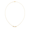 Collier14 karaat  met zirkonia. lengte 45cm - 23123