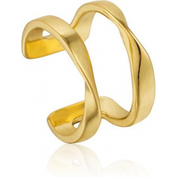 Gold plated Twist Ear Cuff - 23356