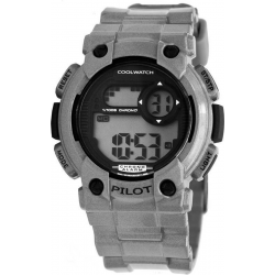 Coolwatch Kids Horloge Pilot Zilver Digitaal - 23560