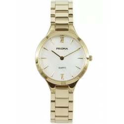 Prisma horloge Dames edelstaal Parelmoer 5 ATM - 23571