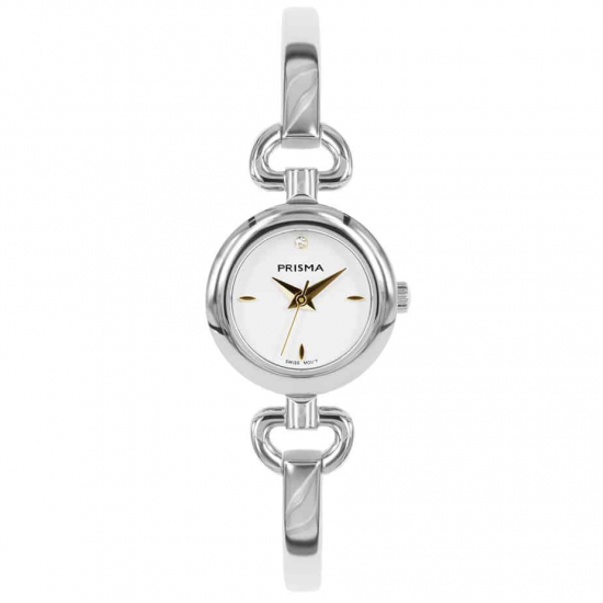 Prisma horloge Dames Solid Edelstaal Zwitsers Uurwerk - 23575