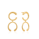 Luxe Double Curve earrings - 23914