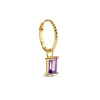 Jackie Medina Amethist Single Earring 585 geelgoud - 24936