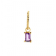 Jackie Medina Amethist Single Earring 585 geelgoud - 24936