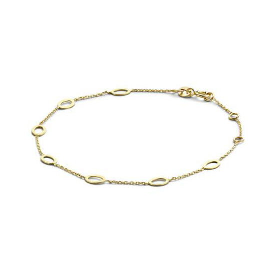 Jackie bahia Oval Bracelet 585 geelgoud - 24938