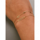 Jackie bahia Oval Bracelet 585 geelgoud - 24938