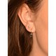 Jackie Topaz single Earring 585 geelgoud - 24943