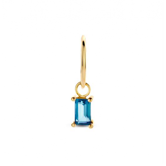 Jackie Topaz single Earring 585 geelgoud - 24943