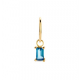 Jackie Topaz single Earring 585 geelgoud - 24943