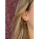 Jackie citrien single earring 585 geelgoud - 24944