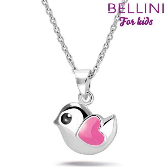 Bellini. Zilveren hanger, vogel (incl. collier) - 24989