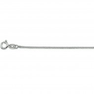 Witgouden gourmet collier lengte 41+4cm - 24610