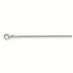 Zilveren lengte collier slang - 24616