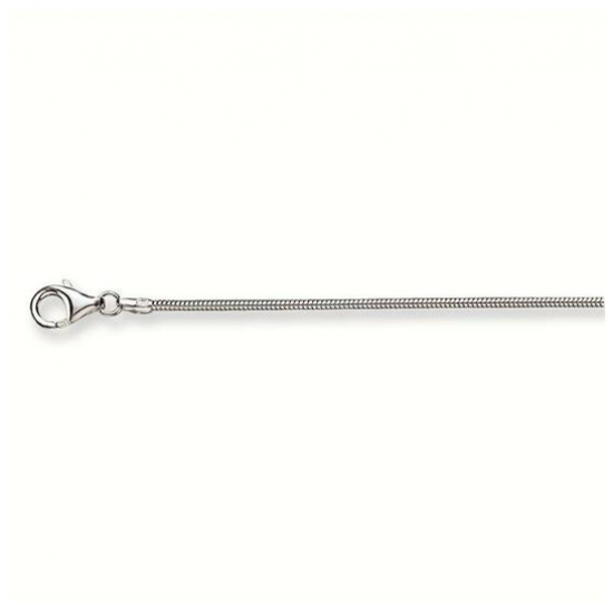 Zilveren collier - Slang - 1.5mm - 45cm - 24616