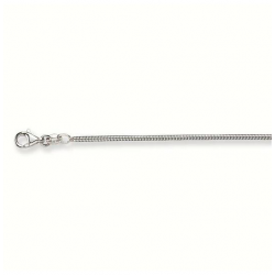 Zilveren lengte collier slang - 24617