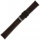 Morelatto lederen horlogeband glad gestikt, kleur donkerbruin. 20mm - 24628