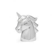 Spaarpot Unicorn zilver kleur - 24751