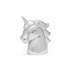 Spaarpot Unicorn zilver kleur - 24751