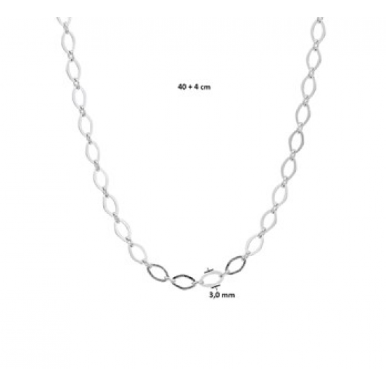 Zilveren collier 40-44cm - 24400