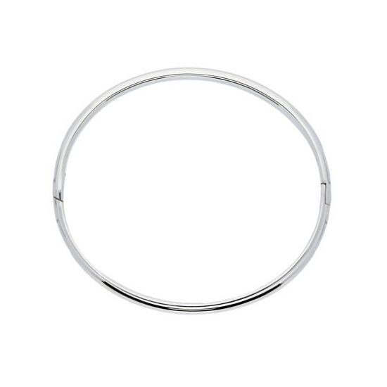 Bangle Ovaal massief zilver 925 - 24723