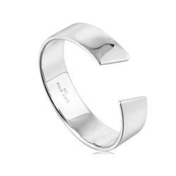 Zilveren Geometry Wide Adjustable Ring - 23411