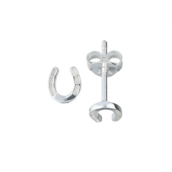 Kinderoorstekers Hoefijzer zilver - 24970