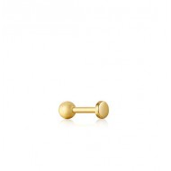 Gold Key Huggie Hoop single Earring goud op zilver - 24959