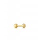Gold Key Huggie Hoop single Earring goud op zilver - 24959