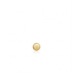 Gold Key Huggie Hoop single Earring goud op zilver - 24959