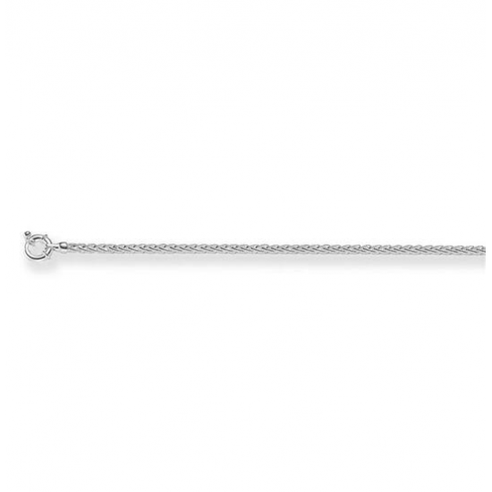 Zilveren Schakelcollier Vossenstraat, lengte 45cm - 25226