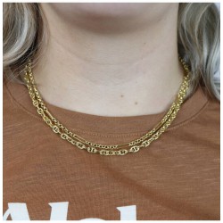 Schakelcollier 925 Gold Plated - 25249