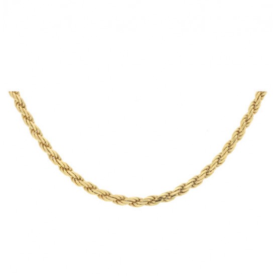 Schakelcollier koord 925 Gold Plated 45cm - 25241