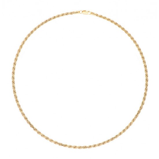 Schakelcollier koord 925 Gold Plated 45cm - 25241