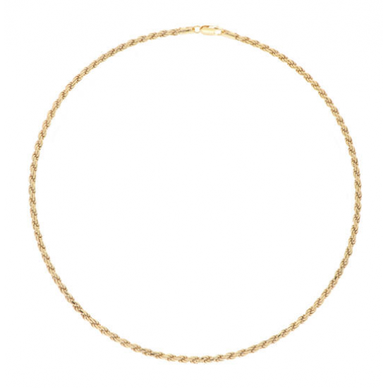 Schakelcollier koord 925 Gold Plated 45cm - 25241