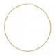 Schakelcollier koord 925 Gold Plated 45cm - 25241