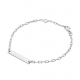 Armband Bar plaatje zilver,925 - 25268