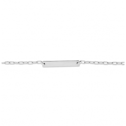 Armband Bar plaatje zilver,925 - 25268